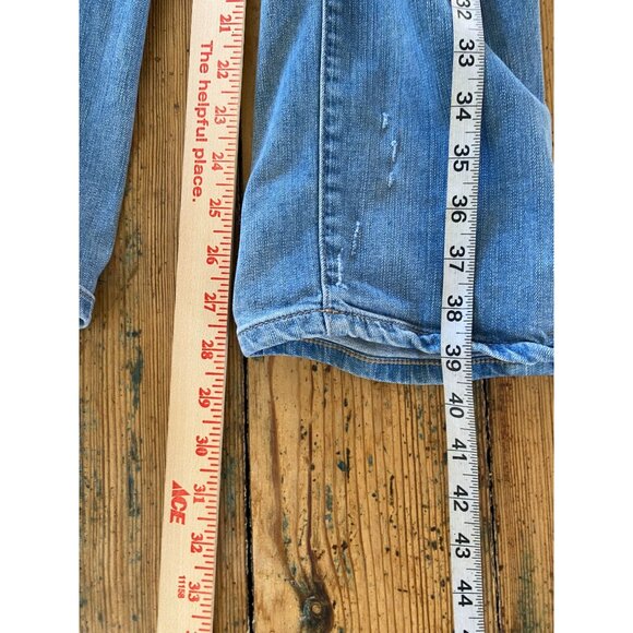 Torrid Womens 18R Distressed Boyfriend Straight Vintage Stretch Blue Denim Jeans - Picture 8 of 8